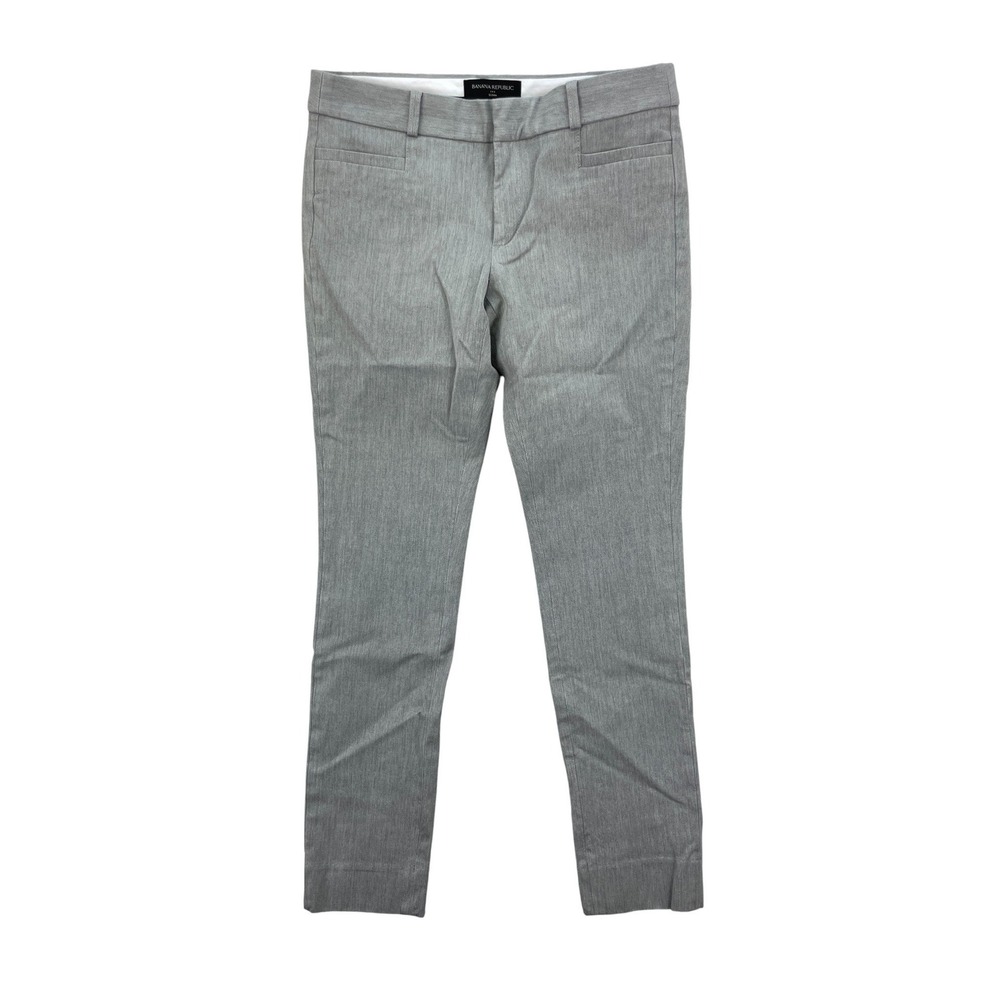 Banana Republic Sloan Women's 0 Gray Ankle Pants Slim Fit Career Office Casual‎